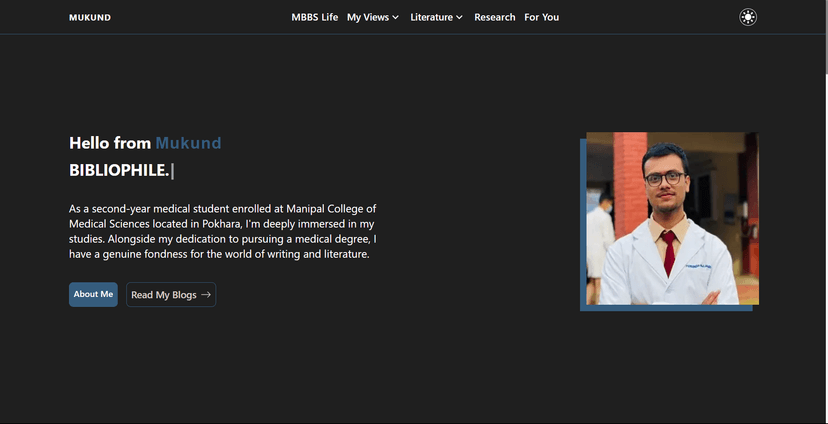 Mukunda's Website